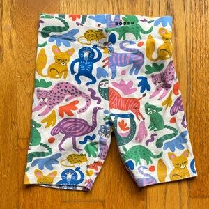 Mini Boden Kids' Multicolor Animal Print Biker Shorts